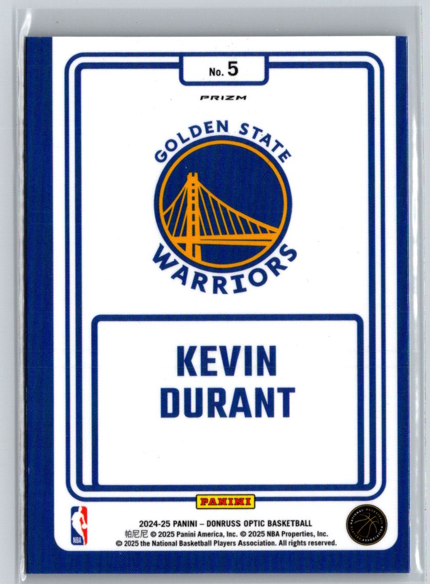2024-25 Donruss Optic #5 Kevin Durant Winner Stays Holo K02