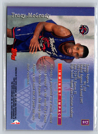 1997-98 Stadium Club #217 Tracy McGrady K04