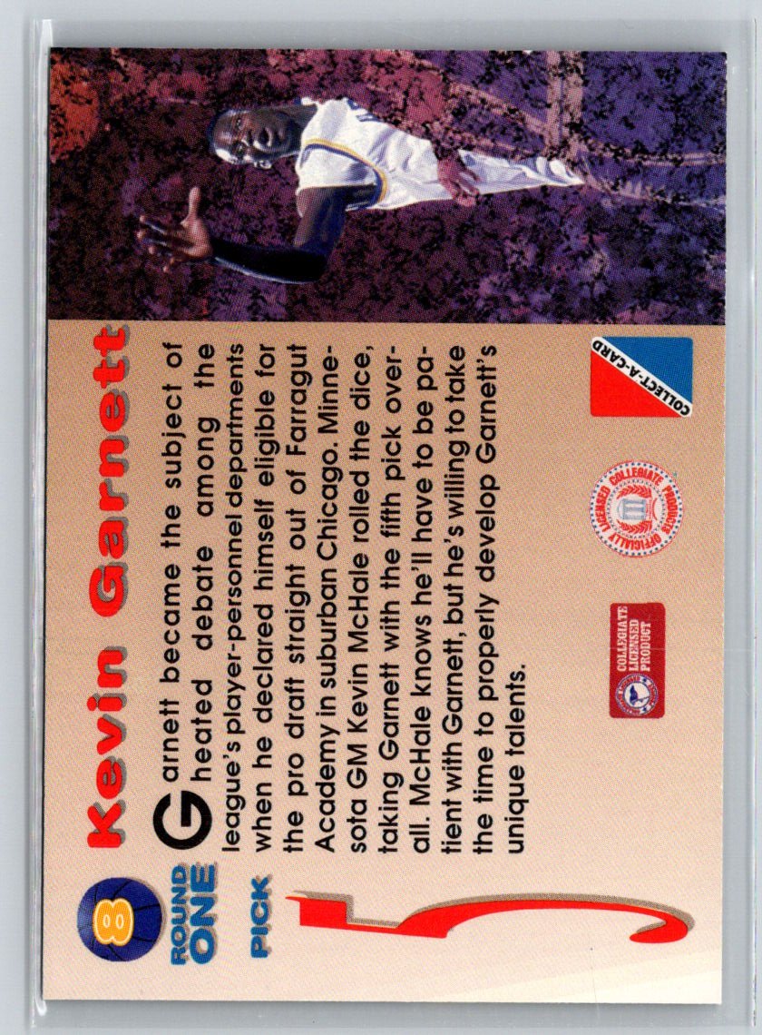 1995 Collect-A-Card #8 Kevin Garnett K05