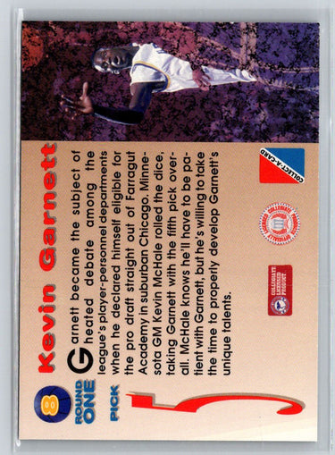 1995 Collect-A-Card #8 Kevin Garnett K05