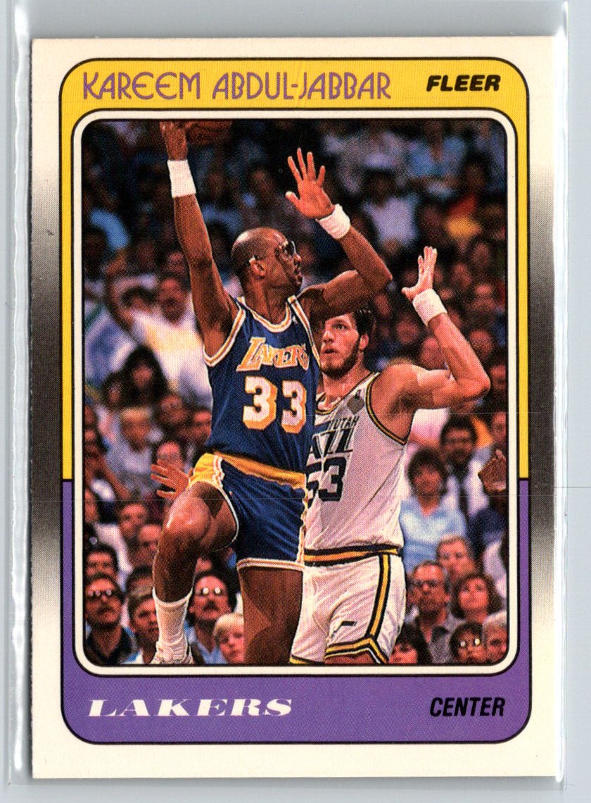1988-89 Fleer #64 Kareem Abdul-Jabbar K05