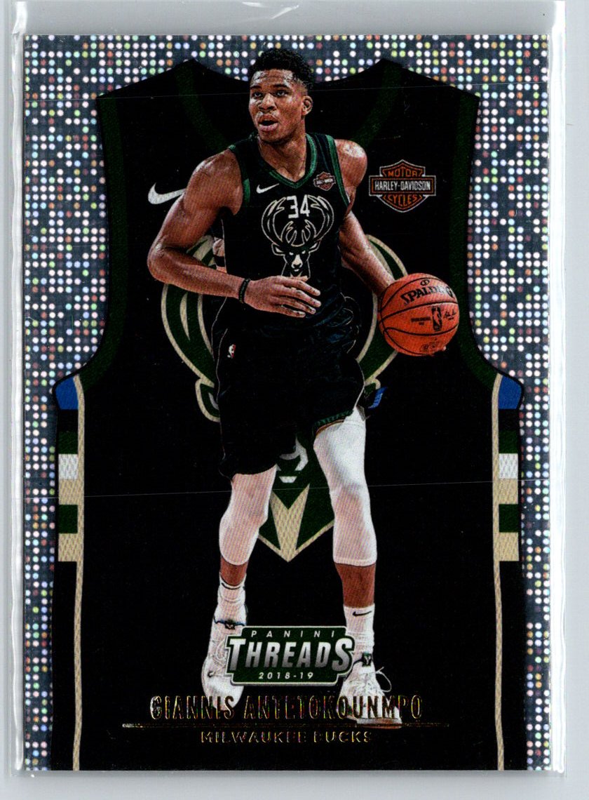 2018-19 Panini Threads #220 Giannis Antetokounmpo Dazzle K05