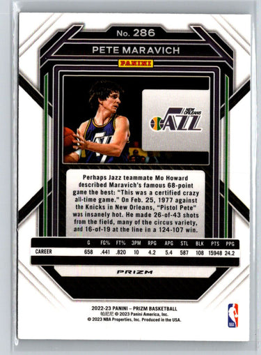 2022-23 Panini Prizm #286 Pete Maravich Prizms Ice K06