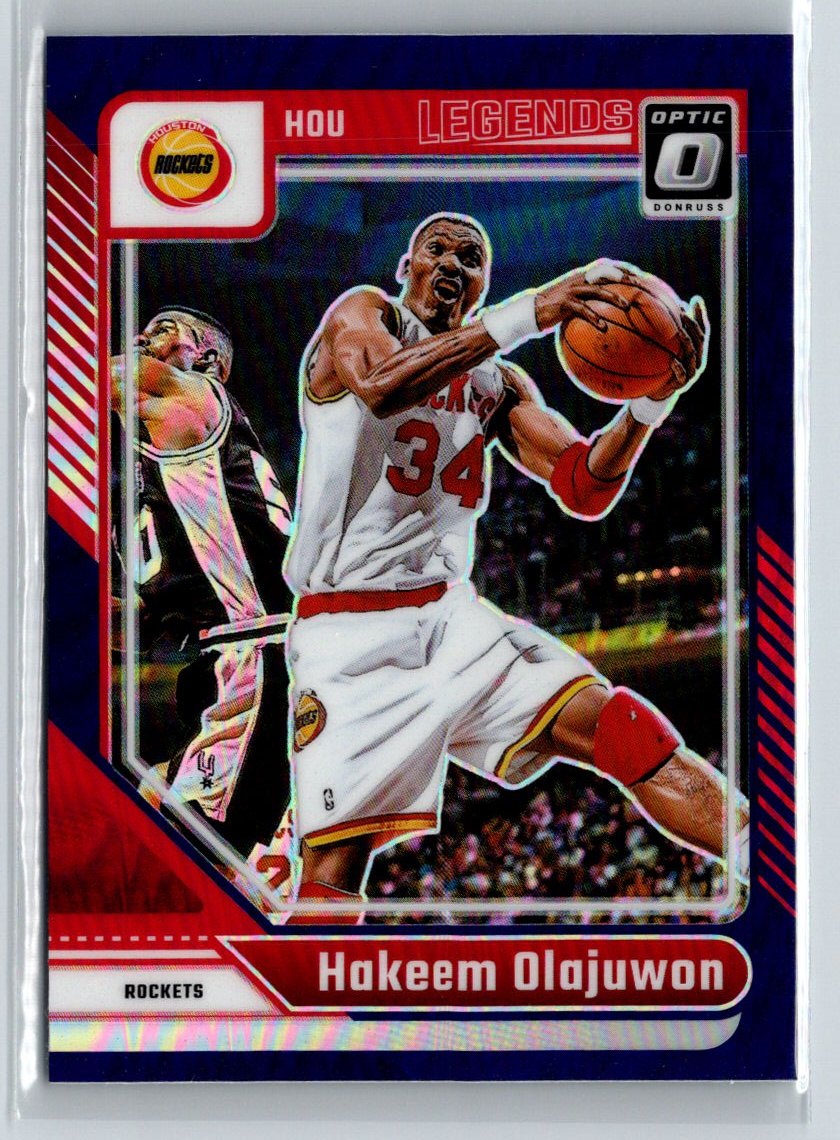 2024-25 Donruss Optic #249 Hakeem Olajuwon Purple K07