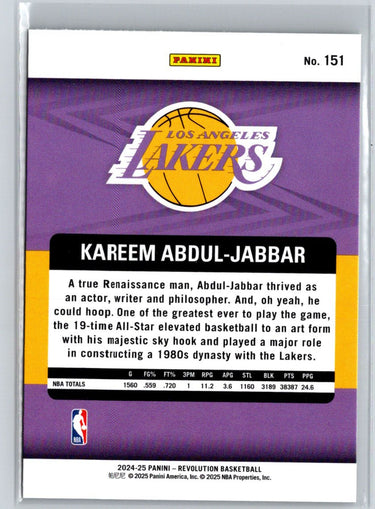 2024-25 Panini Revolution #151 Kareem Abdul-Jabbar K07