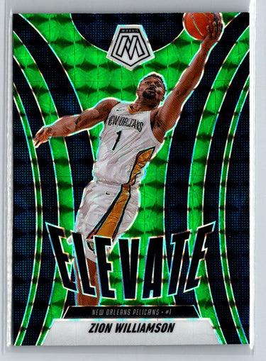 2024-25 Panini Mosaic #2 Zion Williamson Elevate Mosaic Green K08