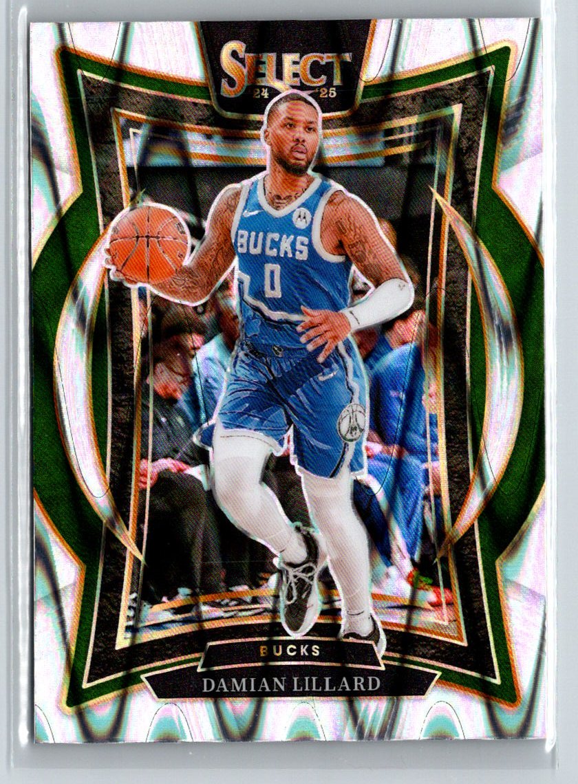2024-25 Panini Select #55 Damian Lillard Silver Prizm K08