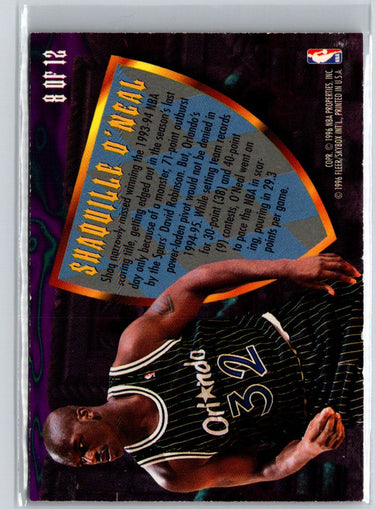 1995-96 Ultra #8 Shaquille O'Neal Scoring Kings Hot Packs K08