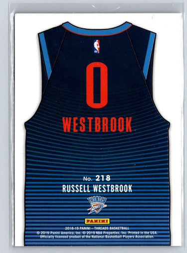 2018-19 Panini Threads #218 Russell Westbrook Dazzle K09