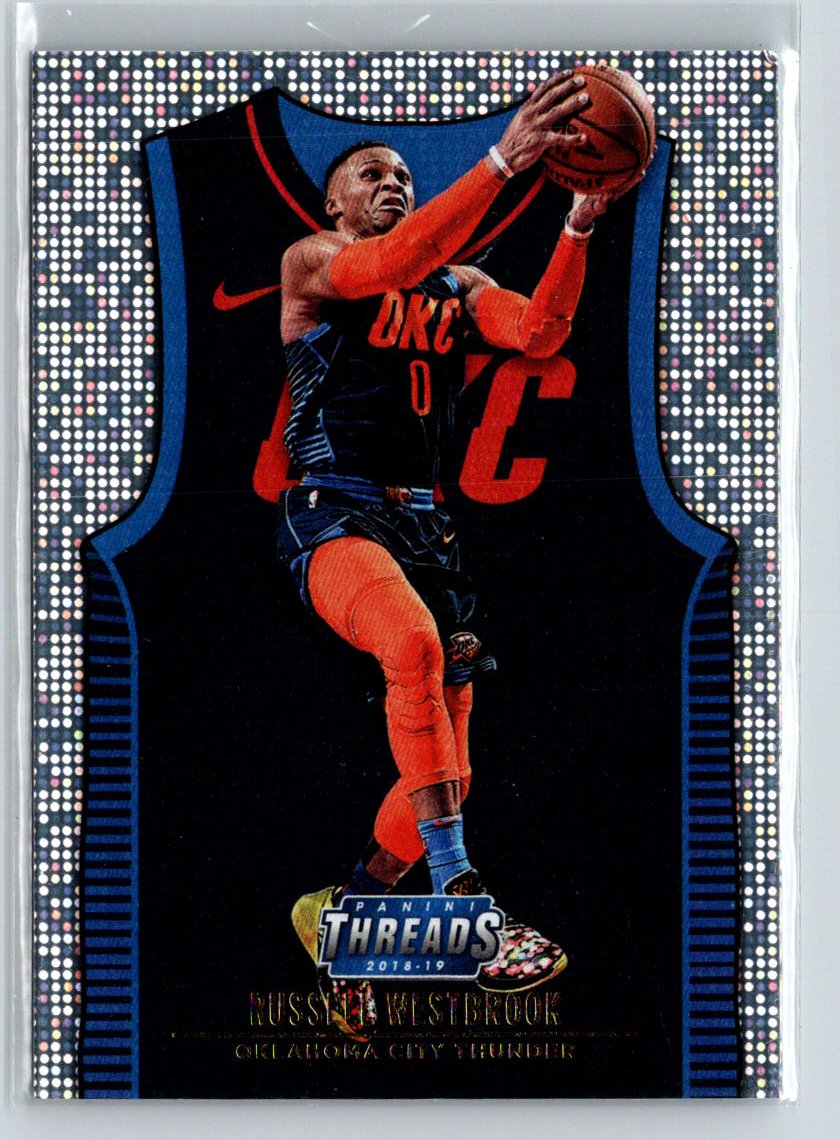 2018-19 Panini Threads #218 Russell Westbrook Dazzle K09