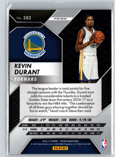 2016-17 Panini Prizm #282 Kevin Durant Starburst Prizms K09