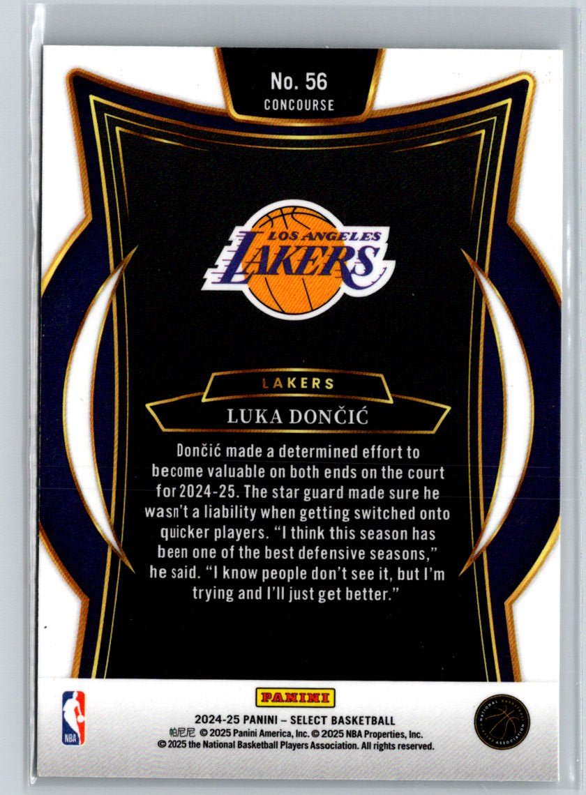 2024-25 Panini Select #56 Luka Doncic K09
