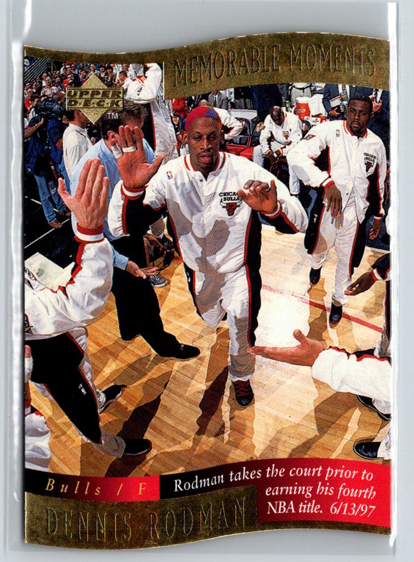 1997-98 Collector's Choice #10 Dennis Rodman Memorable Moments K11