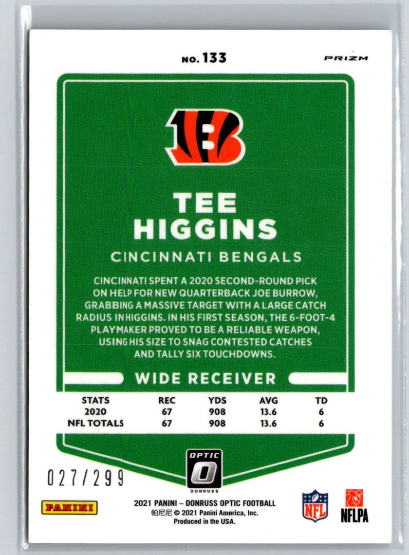 2021 Donruss Optic #133 Tee Higgins Holo K11