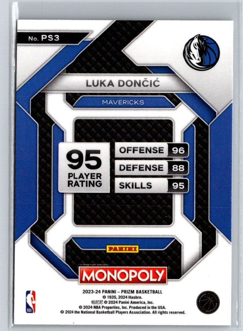 2023-24 Panini Prizm Monopoly #PS3 Luka Doncic All-Star K11