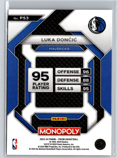 2023-24 Panini Prizm Monopoly #PS3 Luka Doncic All-Star K11