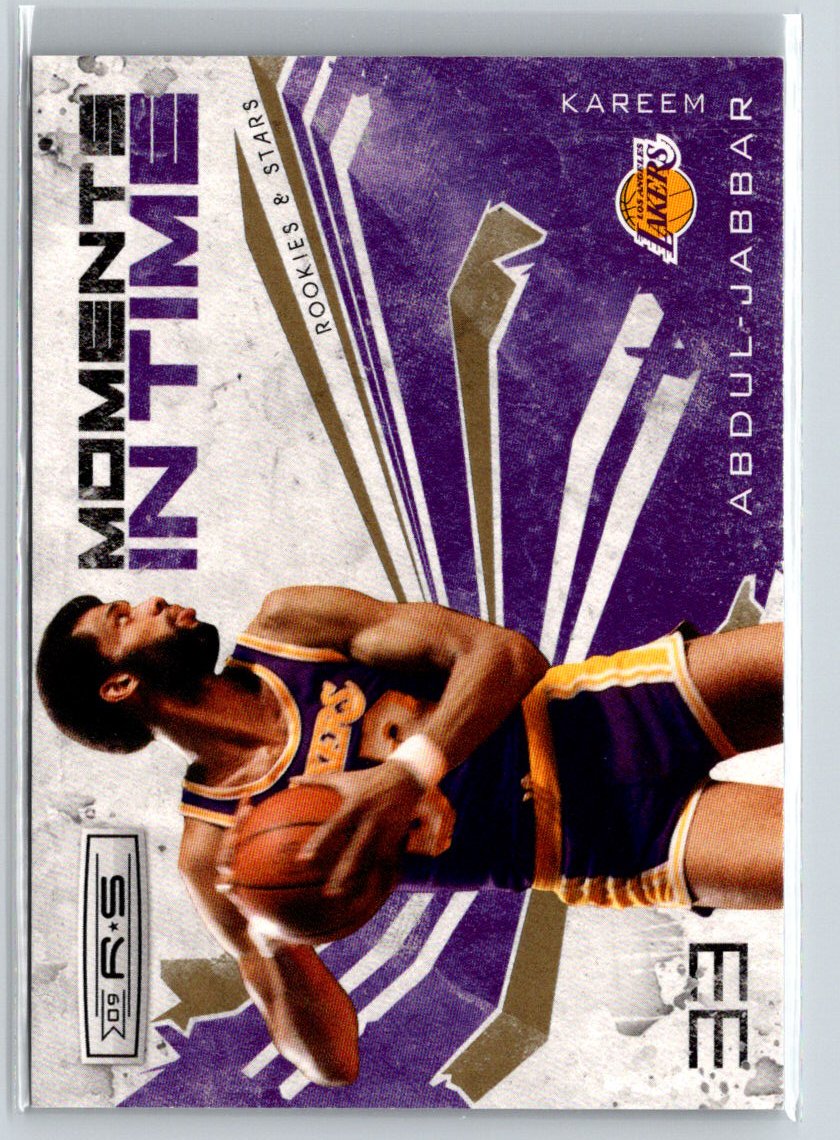 2009-10 Panini Rookies Stars #12 Kareem Abdul-Jabbar Moments Gold #/500 K12