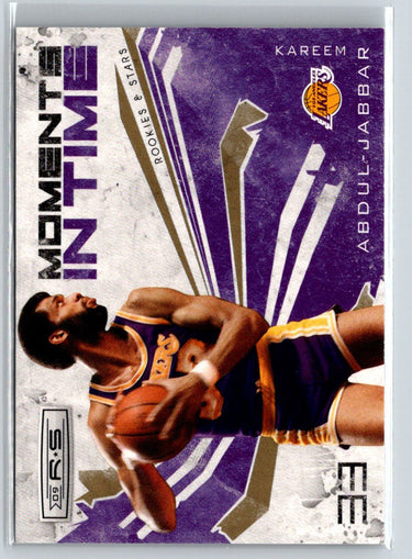 2009-10 Panini Rookies Stars #12 Kareem Abdul-Jabbar Moments Gold #/500 K12