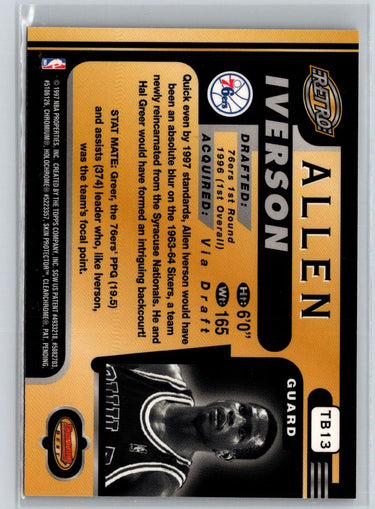 1996-97 Bowman's Best #TB13 Allen Iverson K15