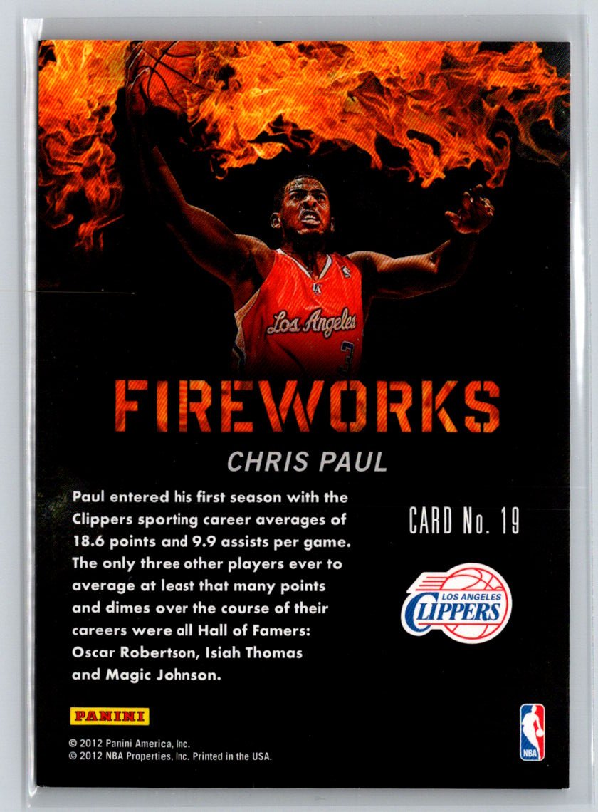 2011-12 Panini Past & Present #19 Chris Paul Fireworks K15