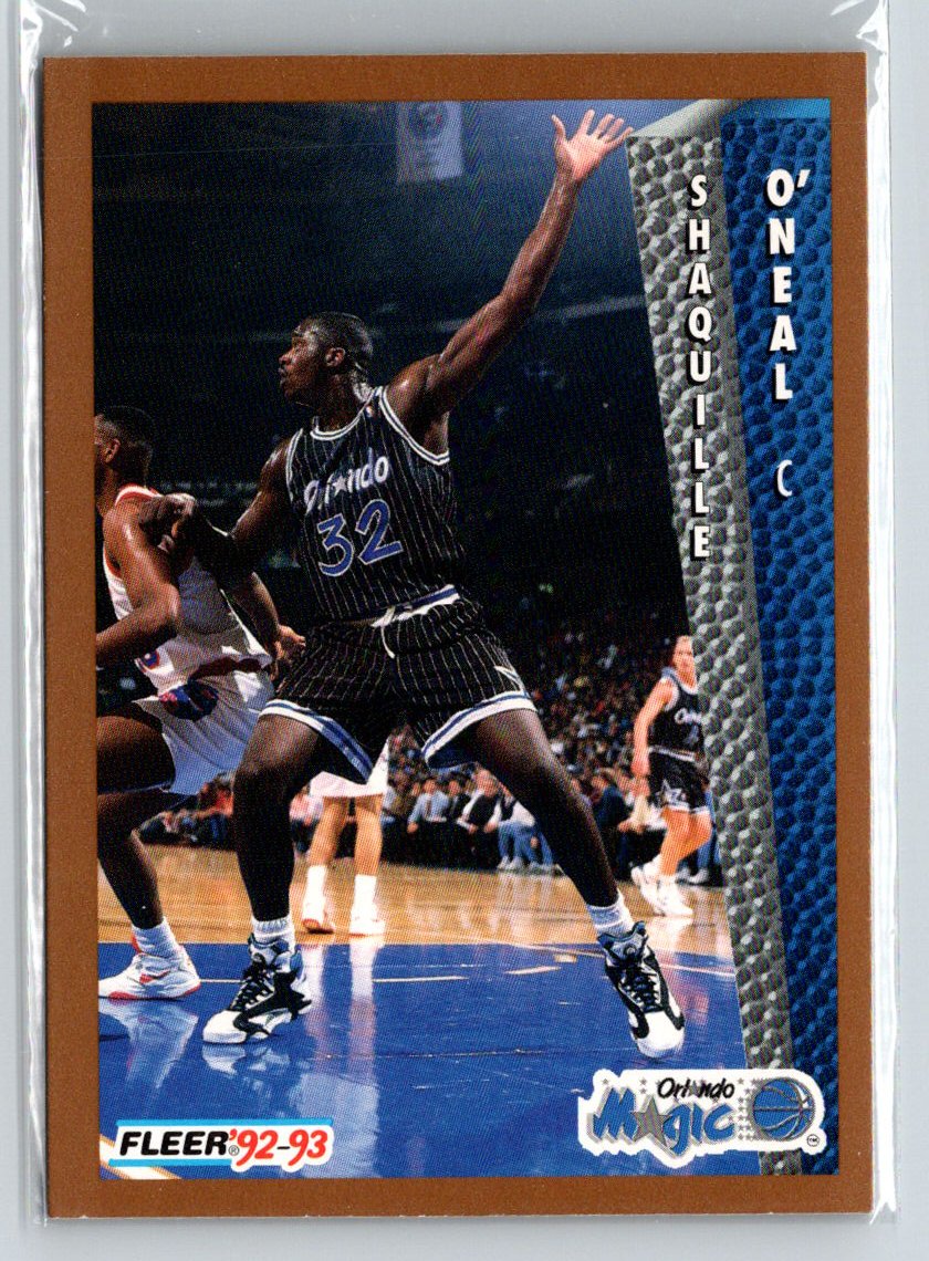 1992-93 Fleer Drake's #37 Shaquille O'Neal K15