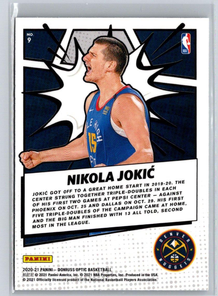 2020-21 Donruss Optic #9 Nikola Jokic My House K16