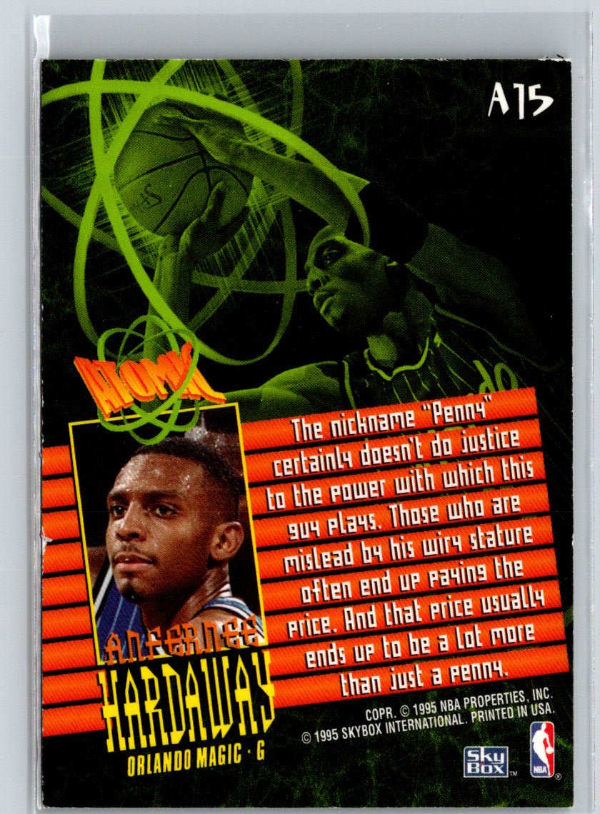 1995-96 SkyBox Premium #A15 Anfernee Hardaway Atomic K16
