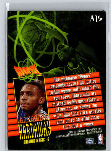 1995-96 SkyBox Premium #A15 Anfernee Hardaway Atomic K16