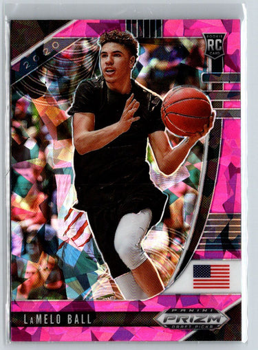 2020 Panini Prizm Draft Picks Collegiate #3 LaMelo Ball Pink Ice K17