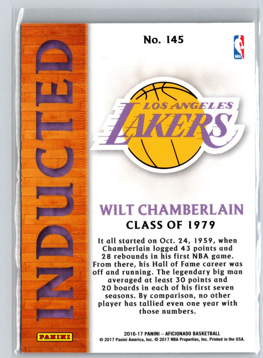2016-17 Panini Aficionado #145 Wilt Chamberlain K17