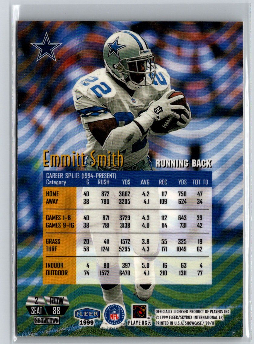 1999 Flair Showcase #88 Emmitt Smith K18