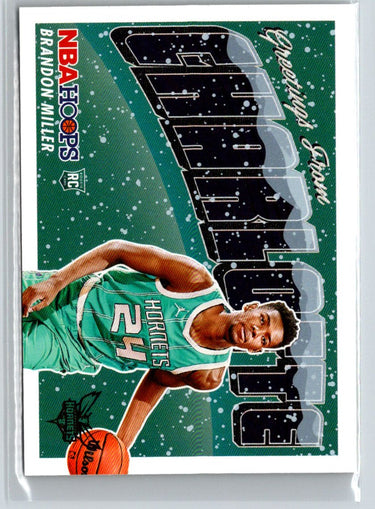 2023-24 Hoops Winter #18 Brandon Miller Rookie Greetings K19