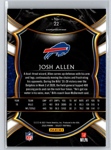 2020 Panini Select #22 Josh Allen K19