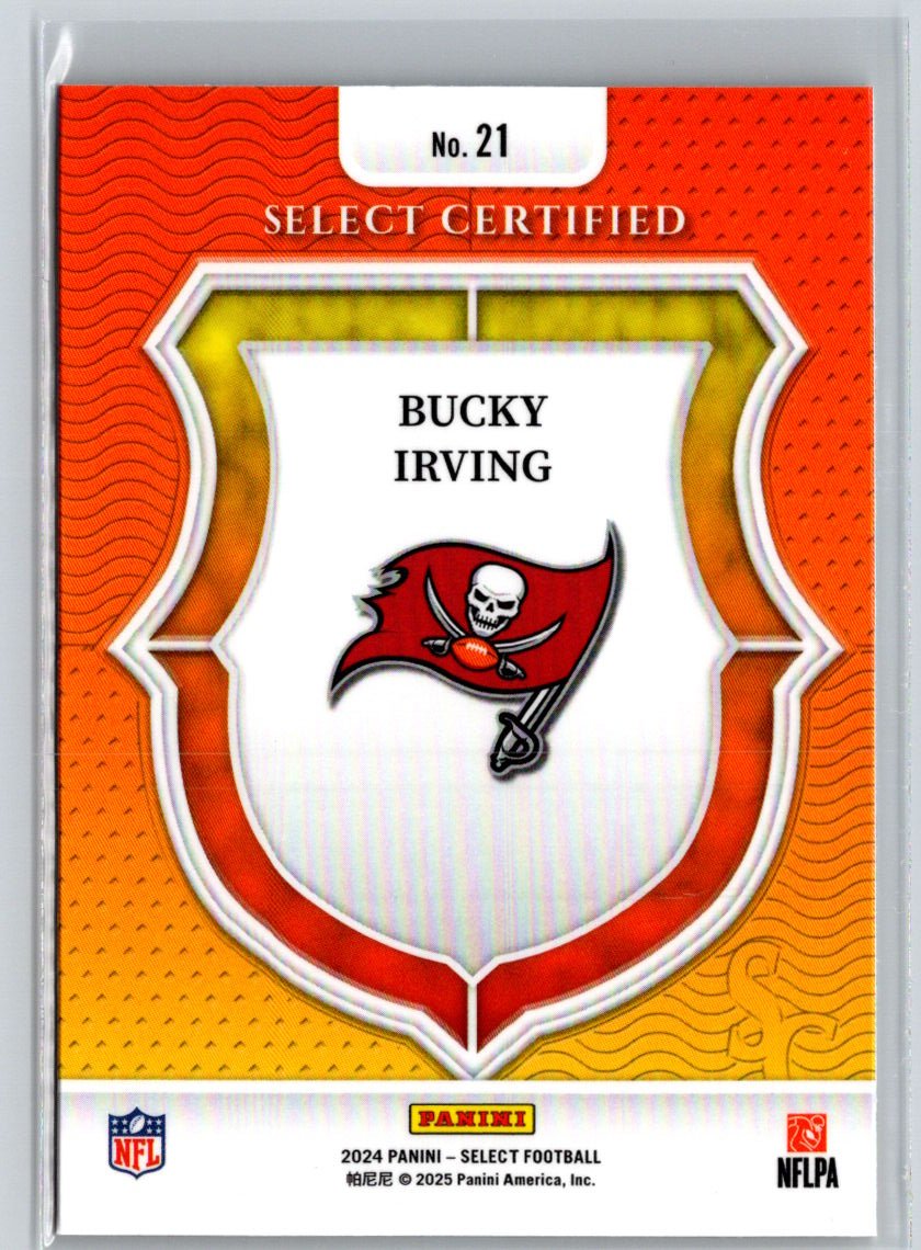 2024 Panini Select - Select Certified Rookies #21 Bucky Irving K20