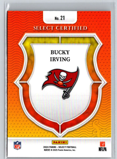 2024 Panini Select - Select Certified Rookies #21 Bucky Irving K20