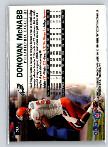 1999 Fleer Tradition #288 Donovan McNabb K21