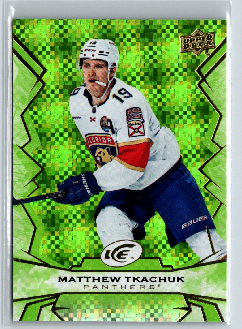 2022-23 Upper Deck Ice #39 Matthew Tkachuk Green K21