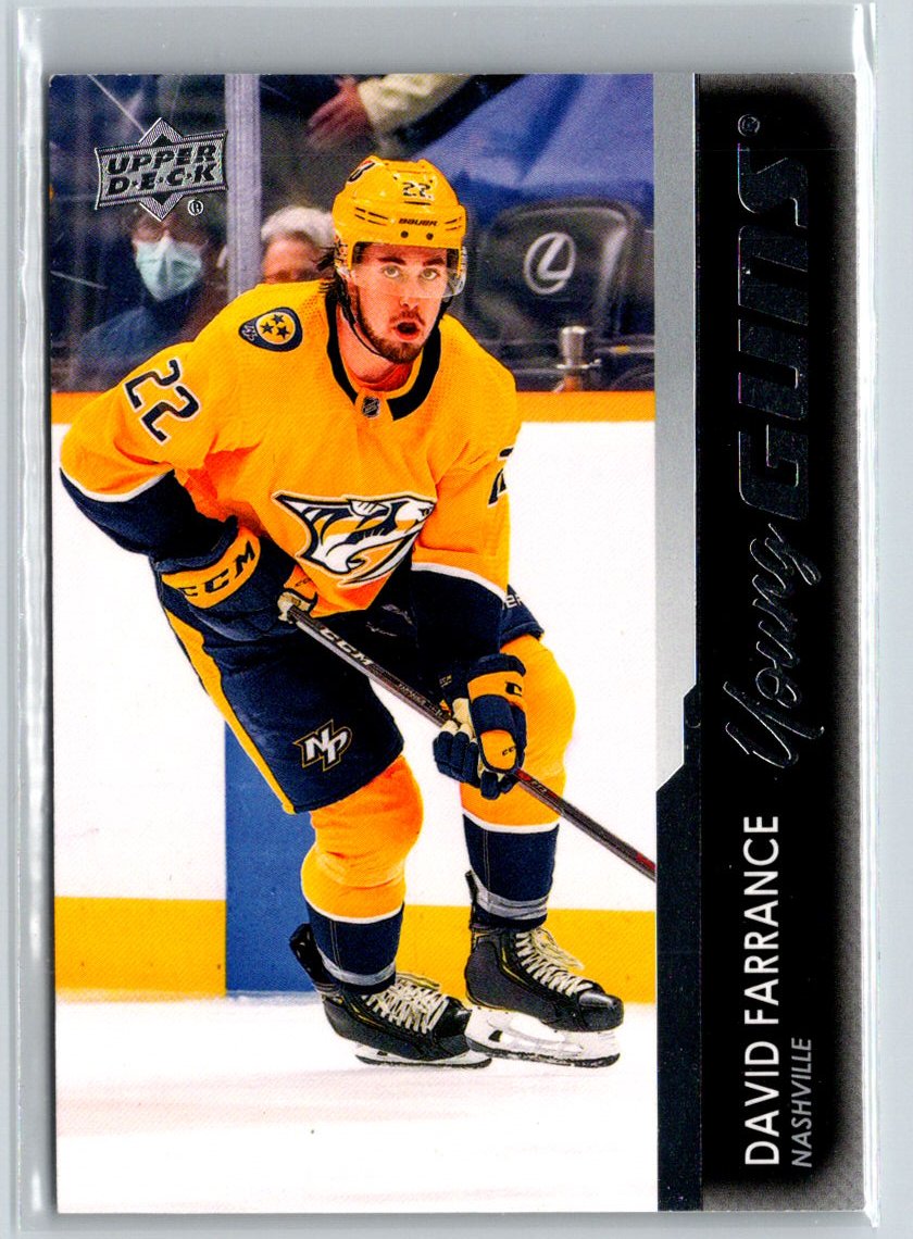 2021-22 Upper Deck #468 David Farrance French K22