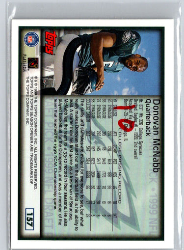 1999 Topps Season Opener #157 Donovan McNabb K22