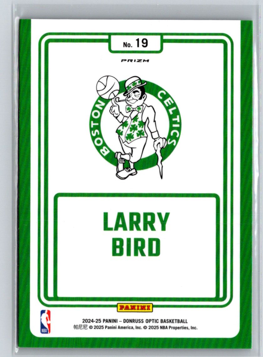 2024-25 Donruss Optic #19 Larry Bird Winner Stays Purple K23