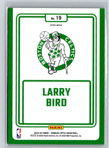 2024-25 Donruss Optic #19 Larry Bird Winner Stays Purple K23