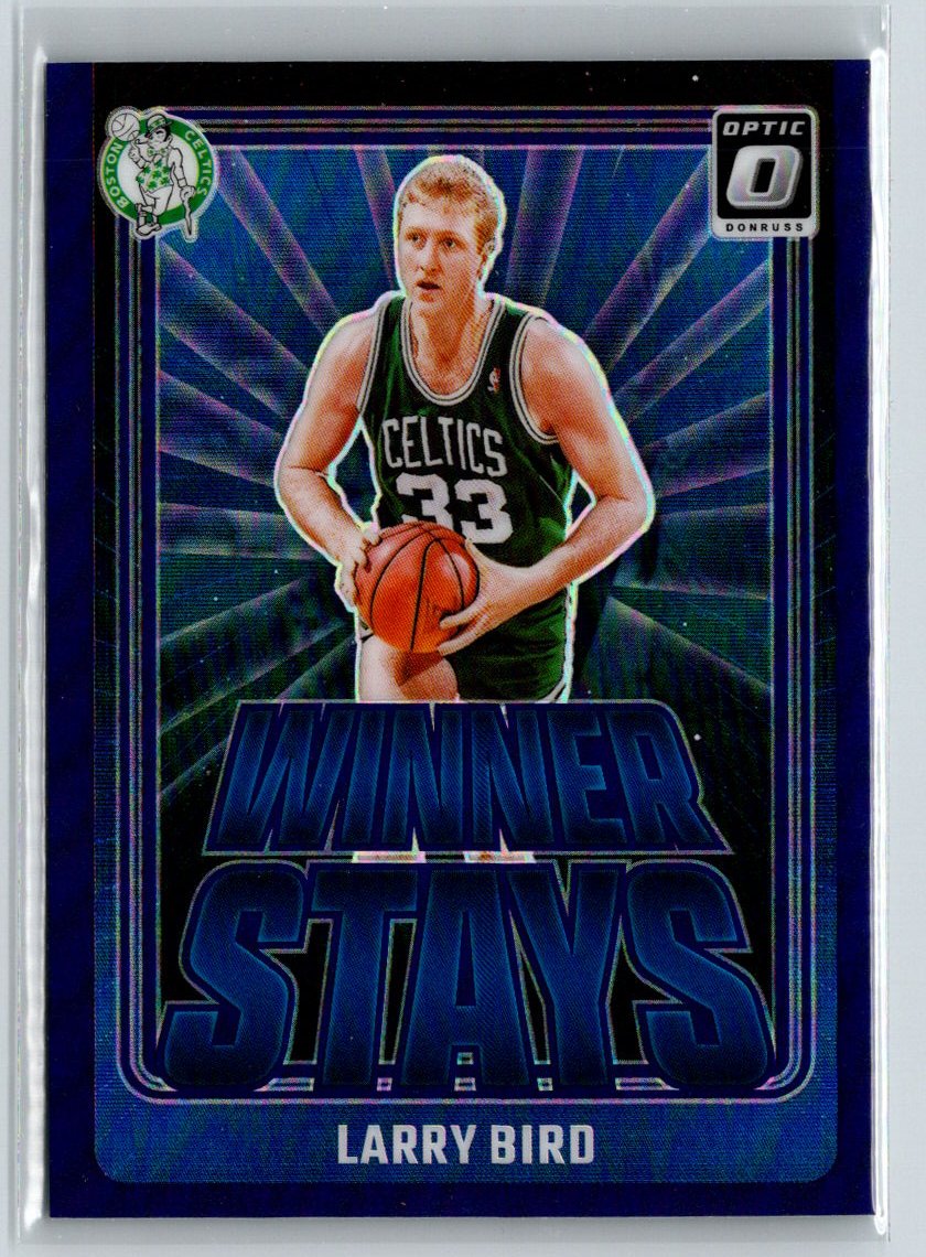 2024-25 Donruss Optic #19 Larry Bird Winner Stays Purple K23
