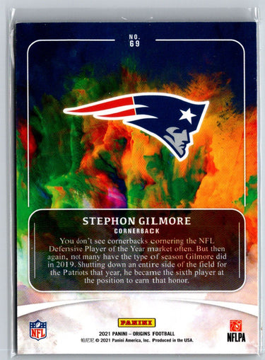 2021 Panini Origins #69 Stephon Gilmore Purple #/17 K23