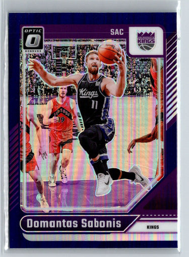 2024-25 Donruss Optic #64 Domantas Sabonis Purple K24