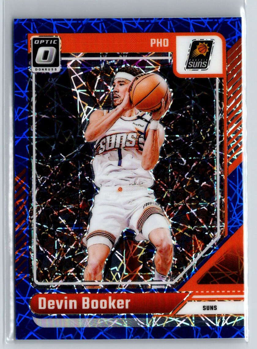 2024-25 Donruss Optic #11 Devin Booker Blue Velocity K24