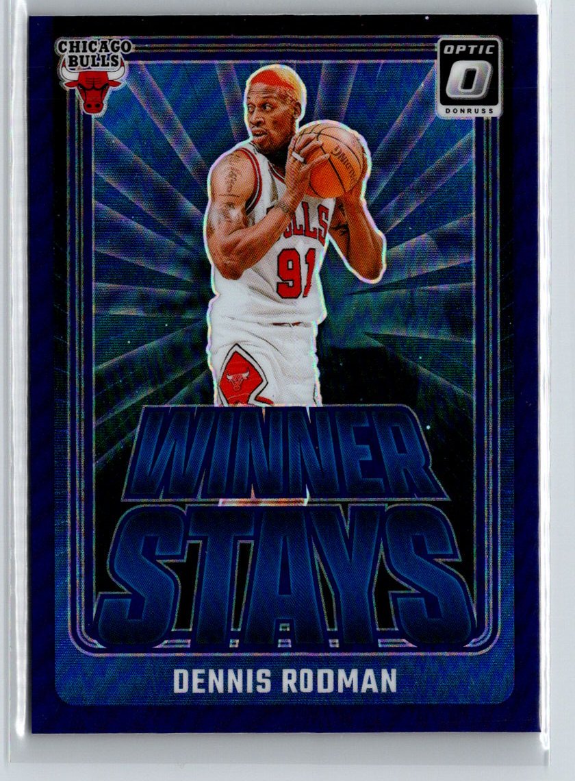 2024-25 Donruss Optic #16 Dennis Rodman Winner Stays Purple K25