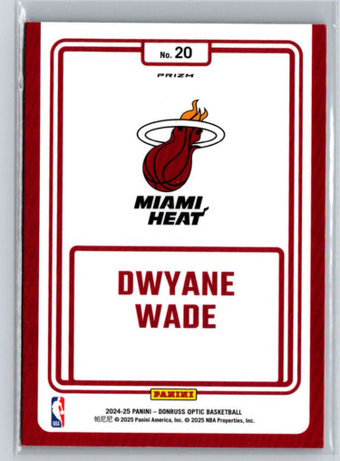 2024-25 Donruss Optic #20 Dwyane Wade Winner Stays Purple K25