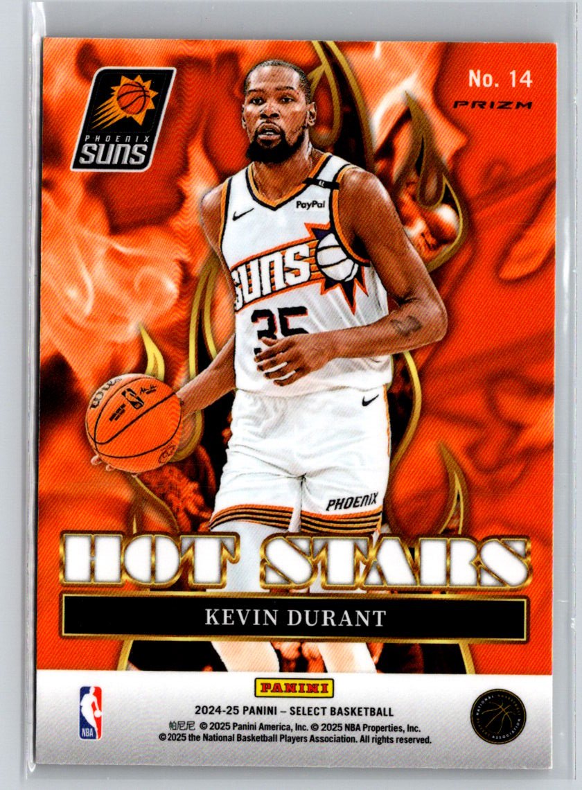 2024-25 Panini Select #14 Kevin Durant Hot Stars K25