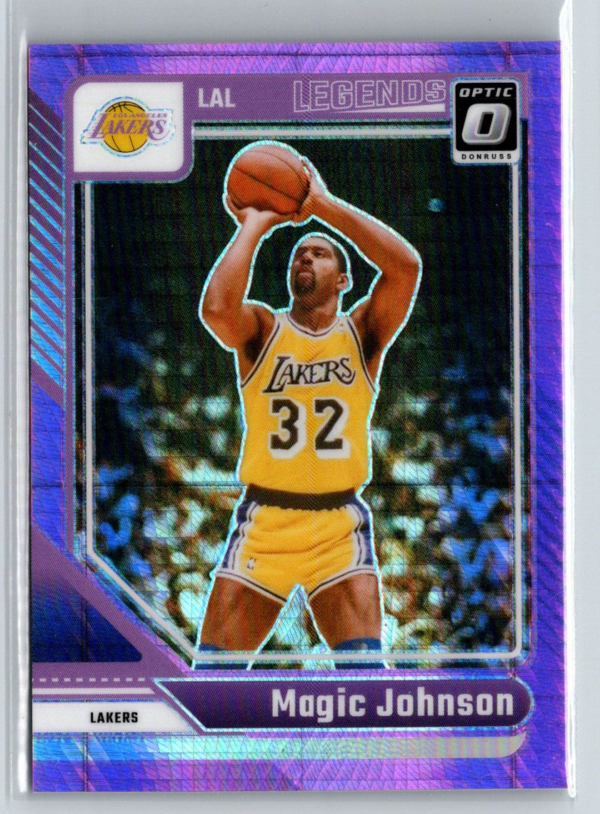 2024-25 Donruss Optic #239 Magic Johnson Hyper Pink K25