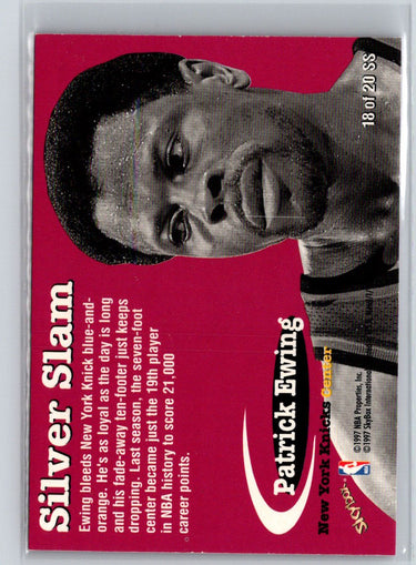 1997-98 Metal Universe #18 SS Patrick Ewing Silver Slam K26